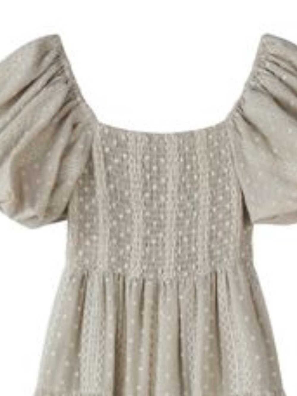 Vignette Embroidered Linen Smocked Dress NWT - Picture 2 of 4